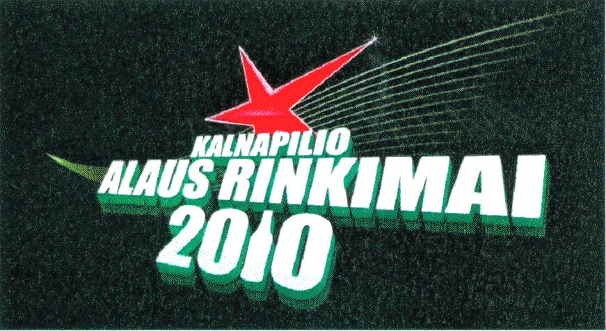 Prekės ženklas: KALNAPILIO ALAUS RINKIMAI 2010